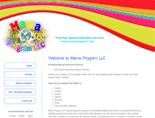 Tablet Screenshot of mamaprogram.com